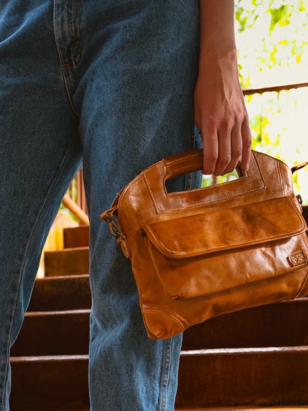 Bed Stu BEDISTU Bag Greenway Crossbody Handbag in Tan Rustic - Picture 3 of 16